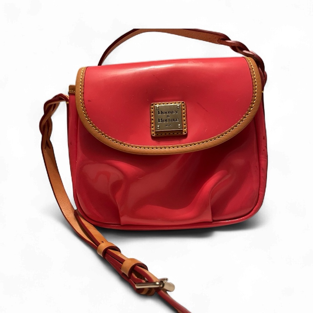 Dooney & Bourke Pink Patent Leather Crossbody Bag